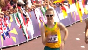 Jared Tallent racing to Olympic gold at London 2012