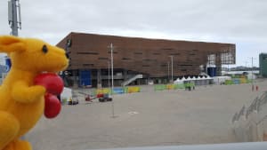 Checking out the venues at Olympic park