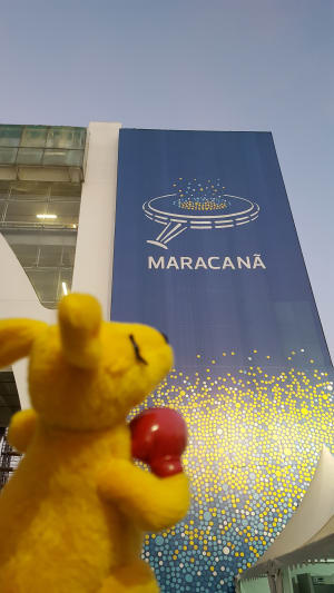 BK arrives at Maracana Stadium for the Opening Ceremony