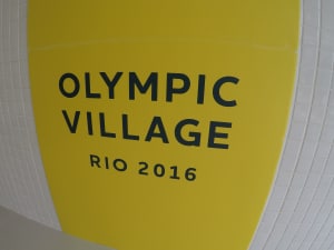 Olympic Village sign