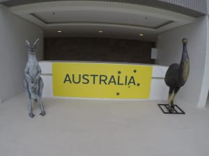 Aussie animals with the sign
