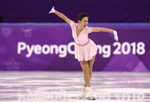 Kailani Craine in the women's Figure Skating Short Program