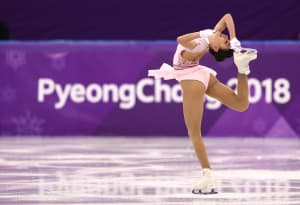 Kailani Craine during her Women's Figure Skating Short Program