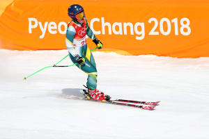 Great Small in action in the women's Downhill.