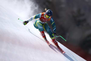 Great Small in action in the women's Downhill.