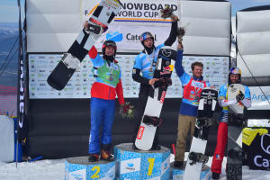 Straight after he won gold in the first Cerro Catedral World Cup, Alex Pullin won gold in the second!