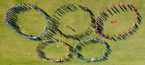 Students at St Andrews School in WA made giant Olympic Rings to celebrate Olympic Day!