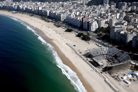 Beach Volleyball Stadium - One Month To Go