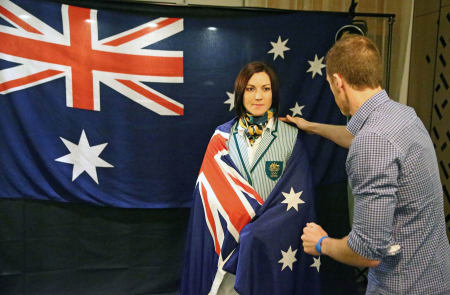 Australian Olympic Flag Bearer Photo Call