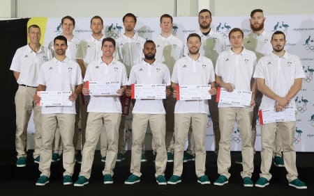 Men's basketball Team receive their ticket for Rio